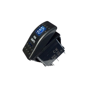 Întrerupător tip Carling pornit/oprit universal 12V/24V pentru proiectoare de ceață, iluminare LED albastră, ORE4x4 - Img 2