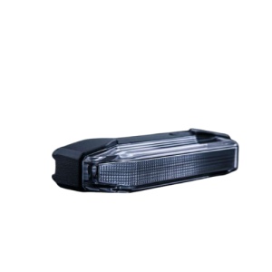 Lumina de pozitie galbena Firefly See Me 102x42,5x23 mm, 1,5W / 1W, 10-48V, cablu 1 m, aluminiu negru, lentilă transparentă, rezistent la apă și praf (IP67), Strands