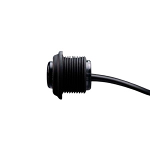 Lumină poziție roșie LED, 29 mm, 1 W, 10-32V, cablu 220 mm, carcasă cauciuc, IP66/68, design negru, Freedom Black Raven Strands