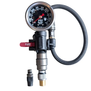 Manometru de umflat roți de precizie Apex 0-90 PSI, ediție compozit, universal, Apex