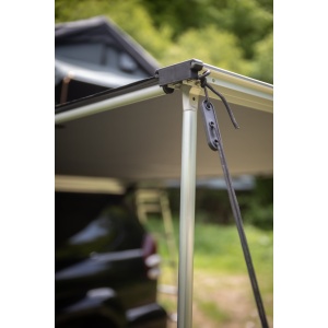 Marchiză auto 2,5×3 m, poliester 600D, impermeabilă PU2000, cu stâlpi incluși, Overlander