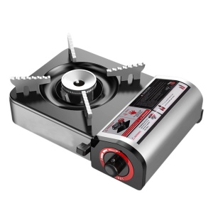 Mini aragaz portabil camping 2.1 kW, corp inox, aprindere piezo, EMD4X4