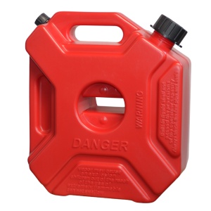 Pachet Suport și Canistră de 5L, 30 x 12 x 15 cm, din plastic cu supapă de aerisire și furtun flexibil de turnare inclus, roșu, Emd4x4