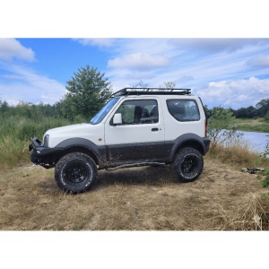 Praguri laterale din oțel Suzuki Jimny JB43 (1998-2018), negru mat, ORE4x4