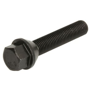 Prezon roată M12x1.5, filet 55 mm, cap conic, cheie 17, negru, Mammooth
