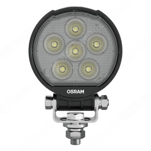 Vedere frontală a proiectorului led Osram, cu luminile stinse.