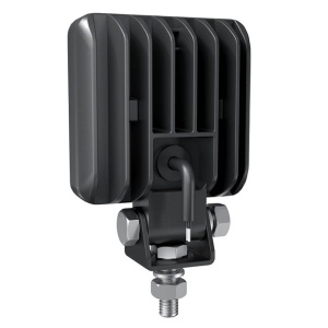 Spatele proiectorului LED Osram VX70-WD, cu aripioare de răcire.