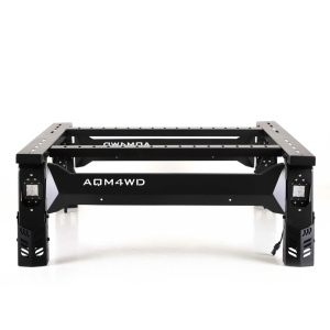 Rollbar Universal Pick-Up mountain top pentru corturi de acoperiș si accesorii overlanding, cu proiectoare incluse, negru, AQM4WD S75