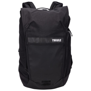 Rucsac Thule Paramount Commuter, vedere frontală cu închidere roll-top.