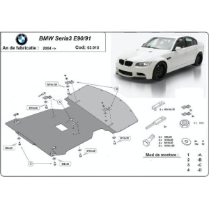 Scut auto metalic BMW