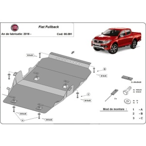 Scut auto metalic Fiat