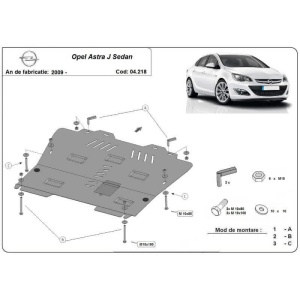 Scut auto metalic Opel