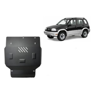 Scut auto metalic Suzuki Grand Vitara (1998-2005), Grand Vitara XL-7, protejează motorul și radiatorul, grosime 3 mm, vopsit in camp electrostatic