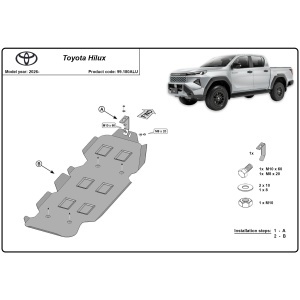 Scut rezervor din aluminiu Toyota Hilux Revo (2016-2023) si Hilux (2026+) - Img 5