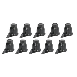 Set 10 capace piulițe roată cu indicator, 32 mm, negru, Mammooth