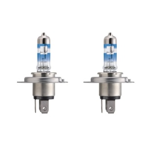 Set 2 becuri halogen H4 12V 60/55W 3500K Racing Vision GT200 Philips