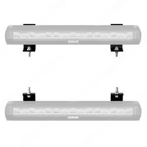 Bare LED cu suporturile de prindere poziționate la capete.