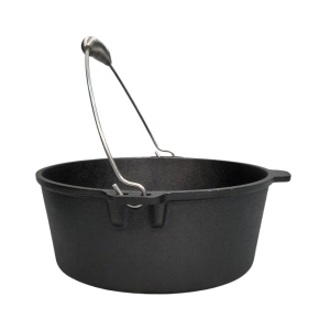 Set grătar BBQ de camping din fontă în cutie de lemn, 6+1 piese, Peterhof - Img 6