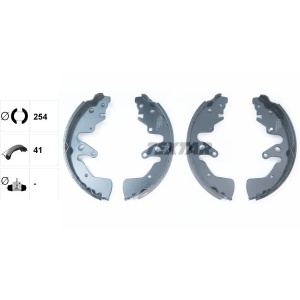 Set saboți frână spate Suzuki Grand Vitara (1998-2015) Ø254 mm Textar - Img 3