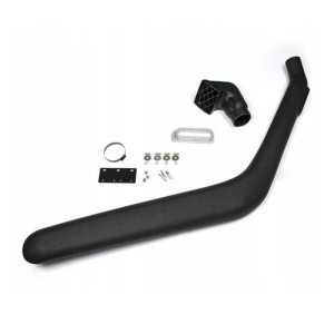 Componentele kitului de snorkel pentru Land Rover Discovery II, prezentate detaliat pe un fundal alb.