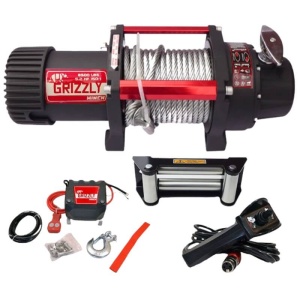 Troliu electric Grizzly Winch 8500lbs (3855KG) 12v Cablu de Otel 18m Raport 150:1