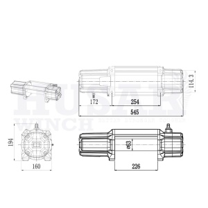 Troliu Husar Winch 12000lbs