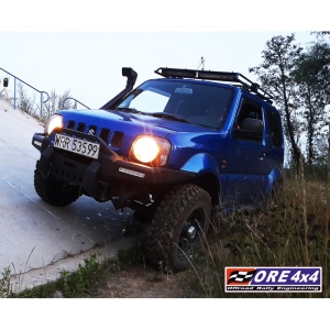 Bară față metalică cu suport troliu pentru Suzuki Jimny (1998-2018) JB23 JB33 JB43 JB74, ORE4x4 - Img 2
