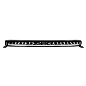 Bara LED curbat Siberia SRC 55,8 cm, 100W, 4500 lm, rază 401 m, 6000K, fascicul combo, lumină alb și amber, carcasă aluminiu negru, lentilă clar, suport inox, rezistent la apă și praf (IP67/IP69K), Strands