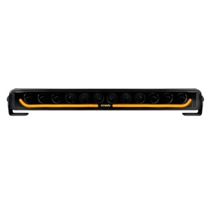 Bara LED Dark Knight Identity 52 cm, 120 W, 11000 lm, rază 507 m, LED alb și chihlimbar, fascicul optimizat, carcasă aluminiu negru, lentilă clară, suport oțel inoxidabil și aluminiu, rezistent la apă și praf (IP68/IP69K), Strands