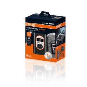 Compresor auto cu acumulator 12V 8,3 bar, auto-stop, TYREinflate 4000, Osram