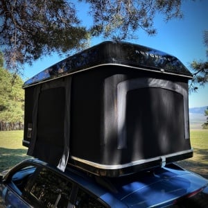 Cort auto Maggiolina Grand Tour 360° 2 Persoane Negru 130 x 210 x 96 cm Autohome - Img 11