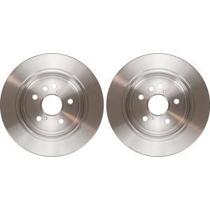 Discuri de frână spate TRW 303mm, vedere din spate, compatibile cu Toyota RAV 4 II, Toyota RAV 4 II (2000-2005).