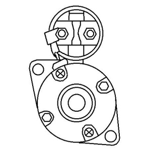 Desen tehnic detaliat al sistemului de montaj pentru electromotorul Suzuki Samurai (1988-2004).
