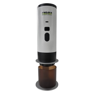 Espressor portabil, încălzire automată, încărcare wireless, 72 W, 18 bar, design compact, capacitate rezervor apă 90 ml, EMD4X4