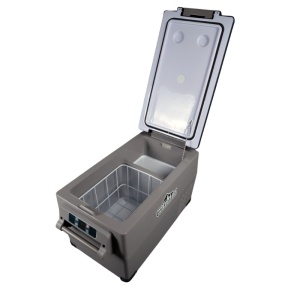 Frigider auto pentru camping 35 l, 12/24/220v, -20/+20°c, 50w, display led, bluetooth, carcasă gri, Overlander