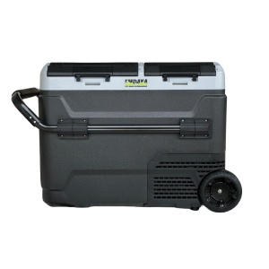 Frigider si congelator auto portabil cu roti 50 L, cu compresor, alimentare 12V/24V/220V, Bluetooth, control digital, -20°C +20°C EMD4x4