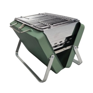 Grătar portabil pe cărbune tip servietă, inox Perfect Home - Img 2