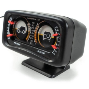 Inclinometru auto off-road 12V cu iluminare și montaj pivotant, OFD