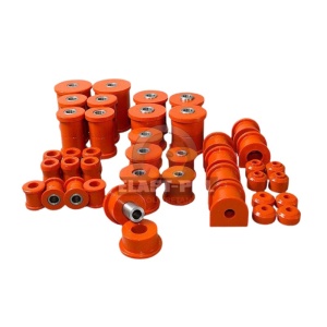 Kit bucse Jeep Cherokee XJ (1984-2001) Poliuretan Portocalii 75 ShA Elast-Pol