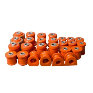 Kit bucse Mitsubishi Pajero 3 (2000-2006) Poliuretan 65mm Portocalii 75 ShA Elast-Pol