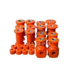 Kit bucse Nissan Navara D22 (1998-2005) Poliuretan Portocalii 75 ShA Elast-Pol