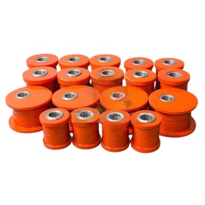 Kit bucse Toyota Land Cruiser 80/105 Excentrice Poliuretan Portocalii 75 ShA Elast-Pol