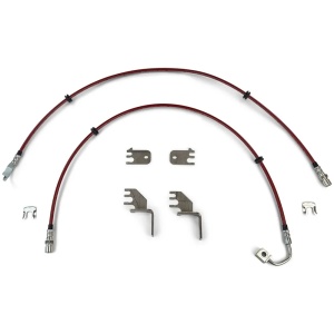 Kit furtunuri frana fata HD pentru Jeep Wrangler JL & Gladiator JT (2018-prezent), lungime 36 inch, lift 0-5 inch, etrier cu 2 pistoane, Clayton Off Road