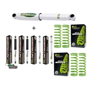 Kit Suspensie Nissan Patrol Y60 scurt +5cm IronMan4x4 NitroGas + Amortizor directie