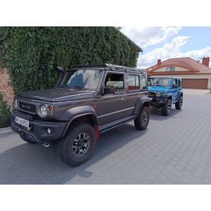 Suzuki Jimny (2018-prezent) echipat cu suspensie Tough Dog lift 60 mm.