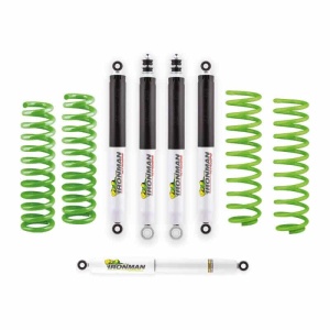 Kit Suspensie Toyota Bundera (far rotund) +5cm IronMan4x4 NitroGas + amortizor directie