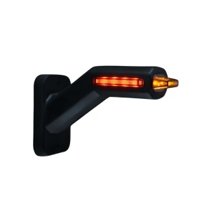 Lampă laterală LED dreapta Freedom Light Guide, 8W, 12–24V, cablu 400 mm, carcasă cauciuc, lentilă policarbonat, 58x161,5x112 mm, rezistent la apă și praf (IP6K9K), Strands
