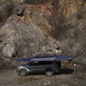 Marchiză 270° XL cu LED Overlander, gri