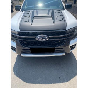 Ornament capotă negru, plastic ABS, Ford Ranger (2023+) Safari