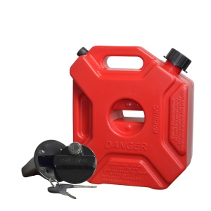 Pachet Suport și Canistră de 5L, 30 x 12 x 15 cm, din plastic cu supapă de aerisire și furtun flexibil de turnare inclus, roșu, Emd4x4